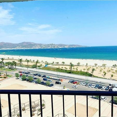 אמפוריבראבה Cozy Beach-Front Studio With Amazing Sea View מראה חיצוני תמונה